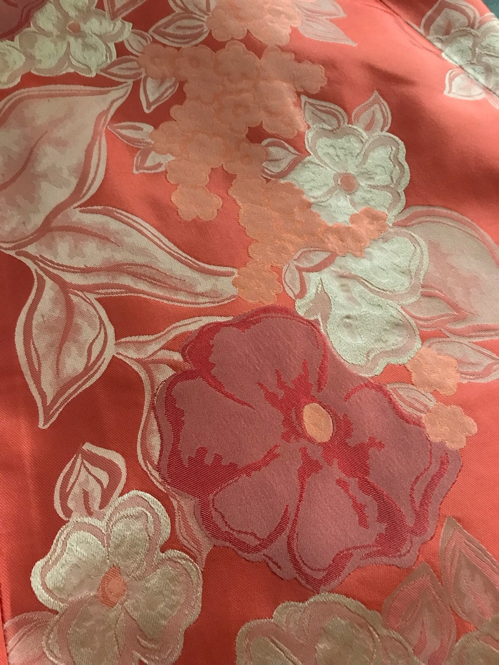 David Meister Coral Floral Brocade Midi Dress - Picture 8 of 11